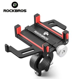 Car Truck Racks ROCKBROS Soporte para teléfono Motocicleta Bicicleta eléctrica Smartphone CNC Soporte de aleación de aluminio Cinco garras Soporte para teléfono mecánico para bicicleta 231020