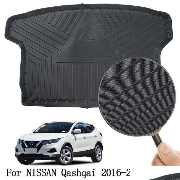 Alfombrilla para maletero trasero con revestimiento de carga para maletero de coche, apta para Nissan Qashqai - Entrega directa Dhi0U
