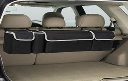 Organisateur de coffre de voiture sac de rangement de banquette arrière haute capacité multi-usage en tissu Oxford organisateurs de dossier de siège de voiture accessoires intérieurs QC47281174371