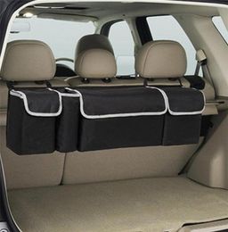 Organisateur de coffre de voiture sac de rangement de banquette arrière haute capacité multi-usage en tissu Oxford organisateurs de dossier de siège de voiture accessoires intérieurs QC47282451442