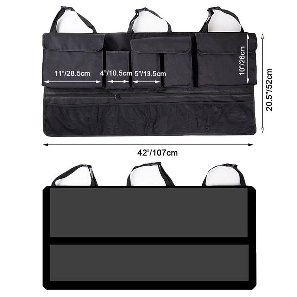 Organisateur de la voiture Organisateur de voiture Organisateur de voitures Trunk Tridy Rangement Sac de rangement Sauveillance pour le camion SUV