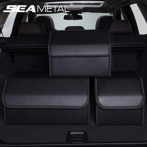 Kofferbak Organizer Opbergdoos PU Leer Auto Organizers Zak Opvouwbare Kofferbak Opbergzakken voor Voertuig Sedan SUV Accessoires LJ2332P