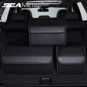 Kofferbak Organizer Opbergdoos PU Leer Auto Organizers Zak Opvouwbare Kofferbak Opbergzakken voor Voertuig Sedan SUV Accessoires LJ2209l