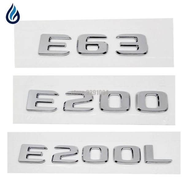 Trunk d'automobile Badge Lettres ALPHABET Autocollant pour Mercedes Benz E Classe AMG E63 E200 E200L W207 W204 W203 W211 W210 W2125122873