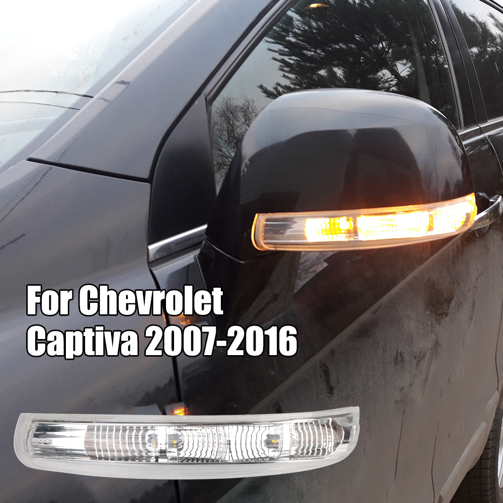 Araba Turn Sinyal Işık Tarafı Tekrarlayıcı lamba dikiz ayna lambası 12V Chevrolet Captiva 2007-2016 Otomatik Aksesuarlar 1 Parça