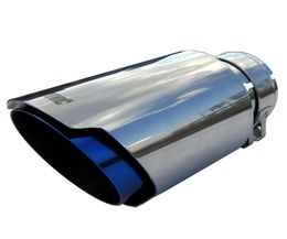 CAR Universal Akrapovic Sugerencia de escape de acero inoxidable con plata o tubería de color azul quemado para piezas de golf Audi VW8015420