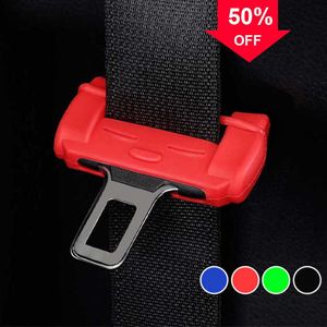 Clip de boucle de ceinture de sécurité de voiture universel protecteur en Silicone Anti-collision anti-rayures couverture de ceinture de sécurité accessoires de sécurité intérieure