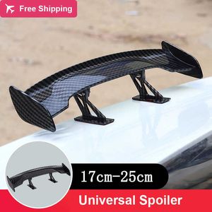 Voiture universelle Mini Spoiler queue aile en Fiber de carbone Look Mini ailes de queue modifiées modèle Auto style décoration voiture accessoires