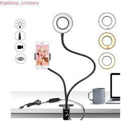 Auto Universal Selfie Ring Light met flexibele houder van mobiele telefoons