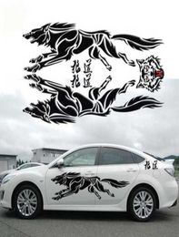 Auto Universal Wolf Car Stickers Scratch Body Animal Stickers Decal92678147447275