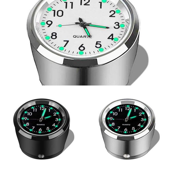 Mise à niveau de voiture moto vélo horloge Chrome étanche moteur guidon montage montre à Quartz en aluminium horloge lumineuse Motoraccessori vente en gros