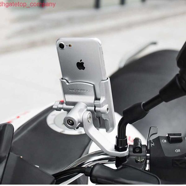 Mise à niveau de voiture universel en métal rechargeable Moto rétroviseur Support pour téléphone portable Support poignée vélo Moto support pour téléphone