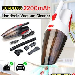 Aspirador de coche El más nuevo portátil de mano inalámbrico / Enchufe de coche 120W 12V 5000Pa Súper succión Vacío húmedo / seco para Home1 Drop Delivery M Dhkxc