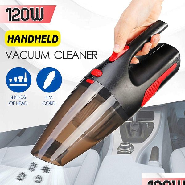 Aspirateur de voiture portable sans fil/prise de voiture 120 W 12 V 5000 Pa super aspiration humide/sec pour les mobiles de livraison à domicile M Dhivg