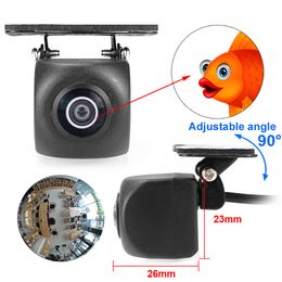 Caméra de vue latérale avant arrière de véhicule de voiture CCD yeux de poisson Vision nocturne étanche IP68 caméra de recul de voiture universelle