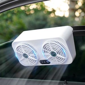 Ventilateur de voiture 2 ventilateur ventilateur d'échappement radiateur de voiture universel USB fenêtre de véhicule pare-brise ventilateur de refroidissement purificateurs d'air éliminer les odeurs