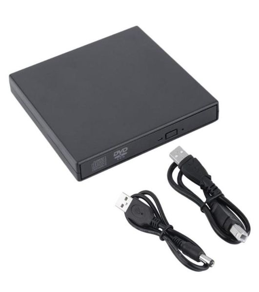 Voiture vidéo dvd dvd Rom Drive optique USB 20 CDDVDROM CDRW Braureur de lecteur Slim Portable Reader Recorder Portatil pour ordinateur portable9990671