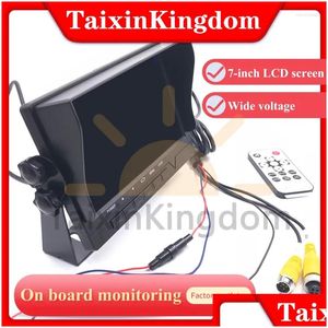 Auto Video Fabriek Direct 8 - 35V Hoogspanning Schoolbus 7 Inch LCD Voertuigbewakingsdisplay Algemeen rijrecord Drop Delivery Au Dhbjj