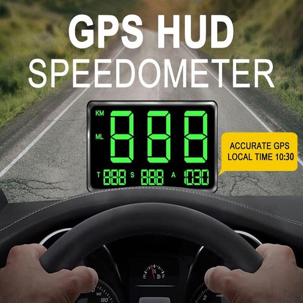 Voiture vidéo grand écran 4 5 GPS compteur de vitesse affichage numérique de la vitesse sur le système d'alarme de vitesse universel pour vélo moto Tr300V