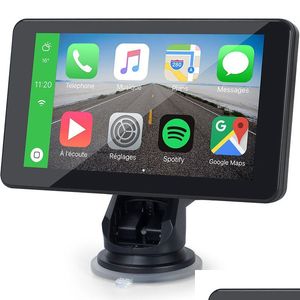 Video del automóvil Xinmy 7 pulgadas Touch Sn Tableta Carplay inalámbrica portátil Android Estéreo Mtimedia Navegación Bluetooth con vista frontal y trasera Dh7X4