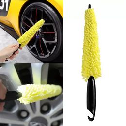 Car Wash draagbare microvezel wielband velg borstelauto's wielen automatisch reinigen