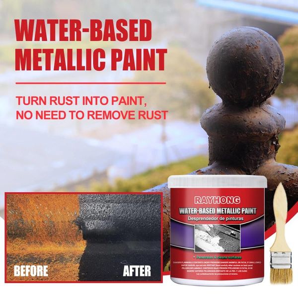 Solutions de lavage de voitures 100-300 ml d'amorce sans rouille à base d'eau Rust Roueur peinture métallique 100 ml