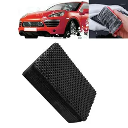 Car Wash Solutions 1pc Zwarte Klei Bar Pad Spons Blok Reiniging Gum Wax Polish Tools Vulkanische Modder Met Doos