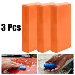 Car Wash Solutions 3/6/10PCS Barra de limpieza de arcilla que detalla el tratamiento de pulido con cera El color naranja de grado fino puede eliminar diferentes tipos de manchas como