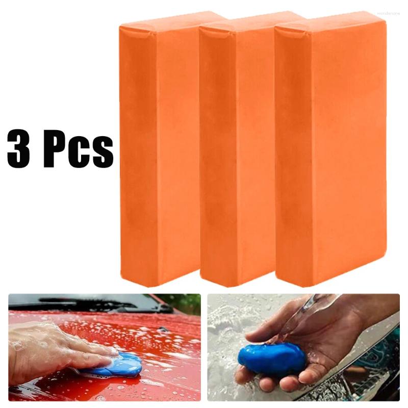 Car Wash Solutions 3/6/10PCS Clay Cleaning Bar Detailing Waxing Polish Treatment Fine Grade Orange Can Remove Different Types Of Stains Like