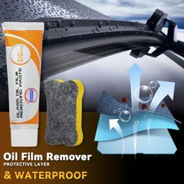 Solutions de lavage de voiture 50/100g, pâte de nettoyage de pare-brise avant, dissolvant de Film d'huile, nettoyant, Agent de revêtement de verre automobile, outils universels