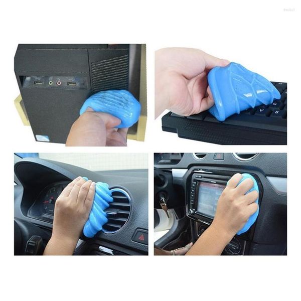 Soluciones de lavado de coches 70g Almohadilla de limpieza Pegamento Gel limpiador en polvo para herramienta de limpieza interior Accesorios de marca de alta calidad y duraderos