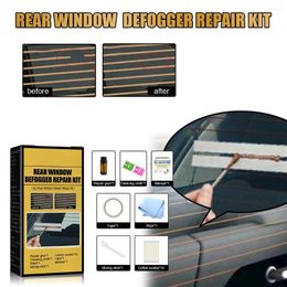 Solutions de lavage de voiture bricolage dégivreur Automobile lignes rayées Kit de réparation universel désembueur de vitre arrière accessoires de réparation