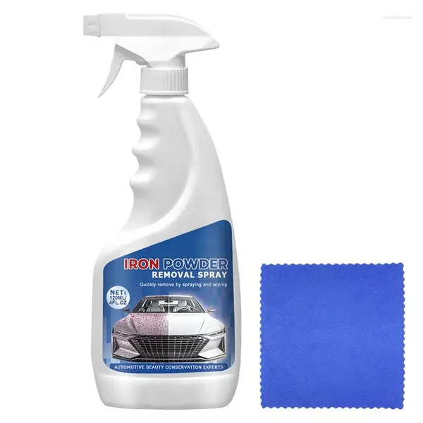 Soluciones de lavado de autos removedor de polvo de hierro larga rótula duradera spray de 120 ml de detalles automotrices