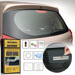 Solutions de lavage de voiture, Kit de réparation de désembueur de vitre arrière, bricolage, lignes de grille de chauffage rapide, outil de rénovation de dégivreur de verre