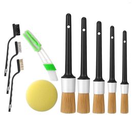 Car Washer 10x Detailing Brush Kits Wheel Detail Clean Ing Tools