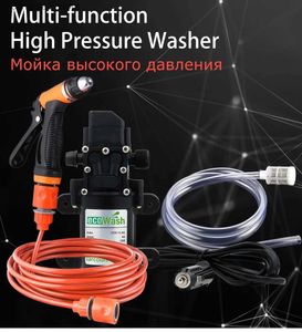 Lavadora de autos Lavado de autos 12V Lavadora de autos Bomba de pistola Limpiador de alta presión Cuidado del auto Lavadora portátil Limpieza eléctrica Dispositivo automático 2023 Q231017