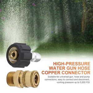 Lave-auto haute pression connecteur rapide laiton M22 adaptateur 1/4 pouces jardin Irrigation 3/8 raccord de tuyau pour tuyau d'eau