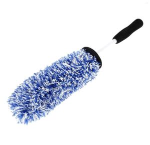 Roundeur de voiture de haute qualité Roues de haut en microfibre à microfibre Brosse avec poignée non glissante Houb de roue en acier durable pour nettoyage automatique3953614