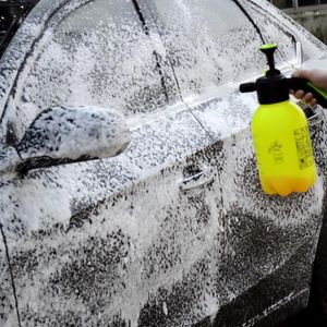 Lave-auto manuel pression neige mousse pulvérisateur canon buse pompe à main 2L bouteille lavage fenêtre nettoyage arrosoir goutte