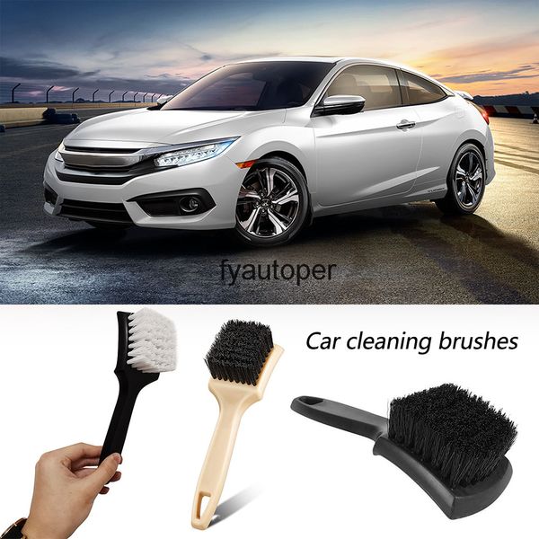 Brosse de gommage de jante de pneu de roue de voiture Auto Detailing Nettoyant spécial en soie PP et accessoire d'outil de nettoyage plus approfondi