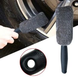 Auto -rozrein schoonmaakborstel wastborstel microvezel bandbanden Motorfiets Dust Remover details schone gereedschap Microveiber wiel bandrandborstel