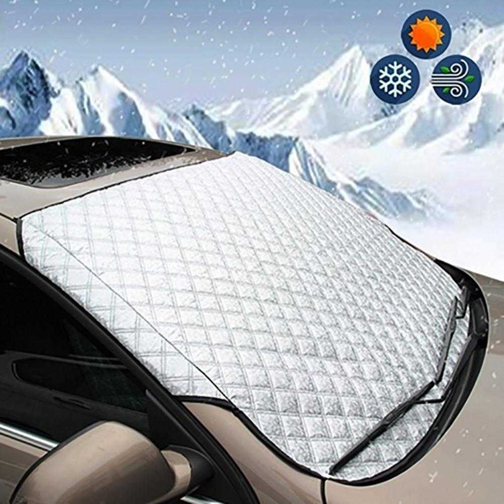 Capa de p￡ra -brisas de carro tampa frontal anti neve gelo escudo protetor de poeira calor tampa solar janela de carro da janela de gelo gelo grande tampa de neve