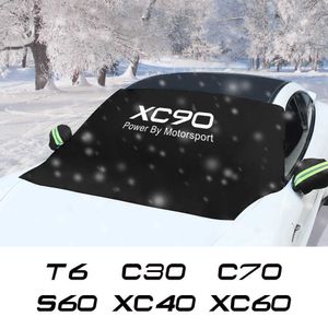 Auto voorruiten sneeuwbedekking Zonneschaduw voor Volvo XC90 XC60 C30 T6 S60 C70 XC40 V40 XC70 V70 V60 V50 S80 S80 S40 AWD V90 Auto -accessoires