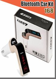 Voiture sans fil Bluetooth MP3 FM transmetteur modulateur 21A chargeur de voiture Kit sans fil Support mains G7 avec chargeur de voiture USB avec 6509857