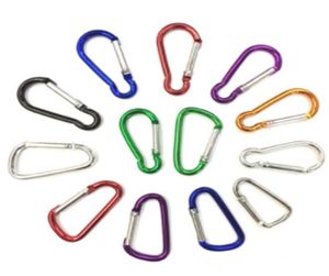 Mousqueton anneau porte-clés porte-clés Sports de plein air Camp mousqueton crochet porte-clés randonnée aluminium métal acier inoxydable randonnée DLH0558500149