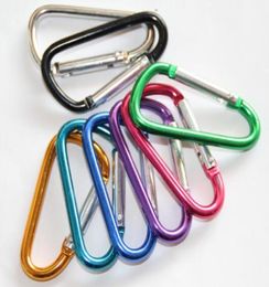 Carabiner Ring Keyrings Key Chains Mini Metal Carabiners Outdoor Sport Camp Snap Clip Hook Keychain Wandel Aluminium Handige HIK8219624