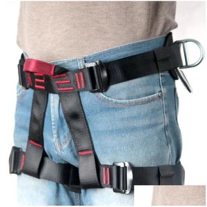 Karabiniers Cam Safety Belt 25kn Outdoor Rock Climbing Expand Training Half Protective Supplies Survival Equipment 231215 Drop Delivery DHCWU