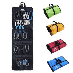 Carabiners Rock Climbing Storage Bag Gear Equipment Organized Storage Bag Carabiner Organized Bag Black/Green/Red/Yellow/Bule 231021