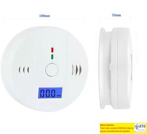 Analizadores de carbono CO Probador de monóxido de carbono Alarma Sensor de advertencia Detector Detectores de envenenamiento por incendio por gas Pantalla LCD Vigilancia de seguridad