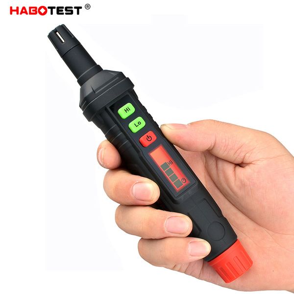 Analizadores de carbono HABOTEST Tipo de pluma Detector de fugas de gas combustible 0-1000PPM Alarma de pantalla de sonido Gas natural combustible inflamable CH4 CO Finder 230823